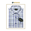 Menova 100% Cotton Regular Fit Plaid Check Formal Shirt With Pocket (162)