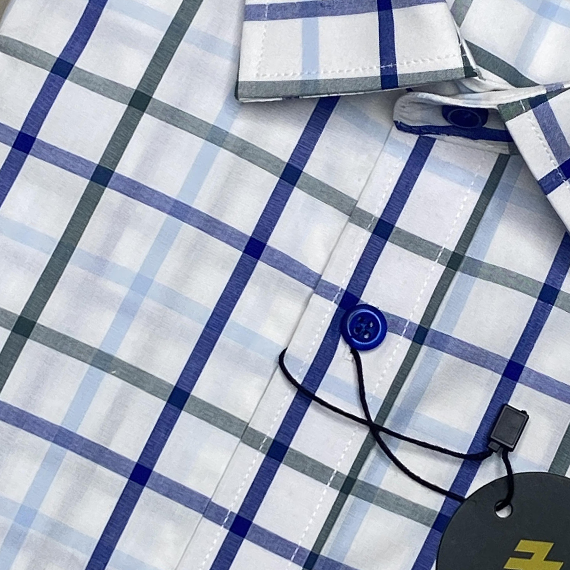 Menova 100% Cotton Regular Fit Plaid Check Formal Shirt With Pocket (162) - Image 2