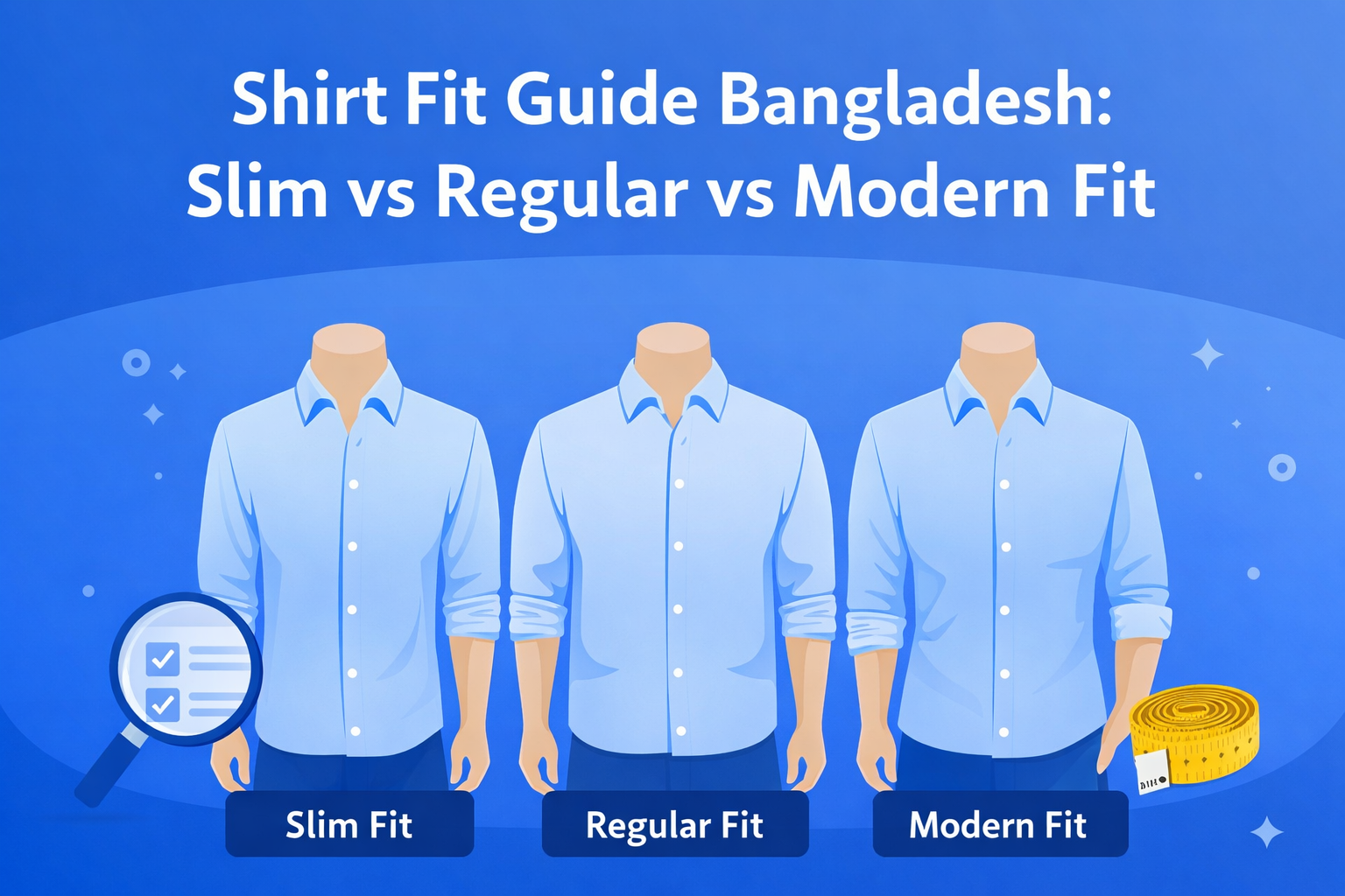shirt fit guide bangladesh slim vs regular vs modern fit