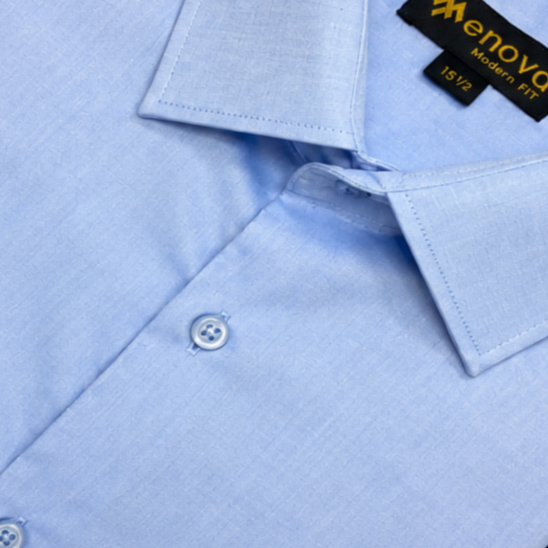 Elegant Sky Blue Fancy Formal Shir