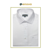 Menova White Herringbone Premium Formal Shirt