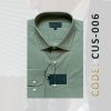 Menova 100% Cotton Pastel Green Modern Fit Formal Shirt Code 006
