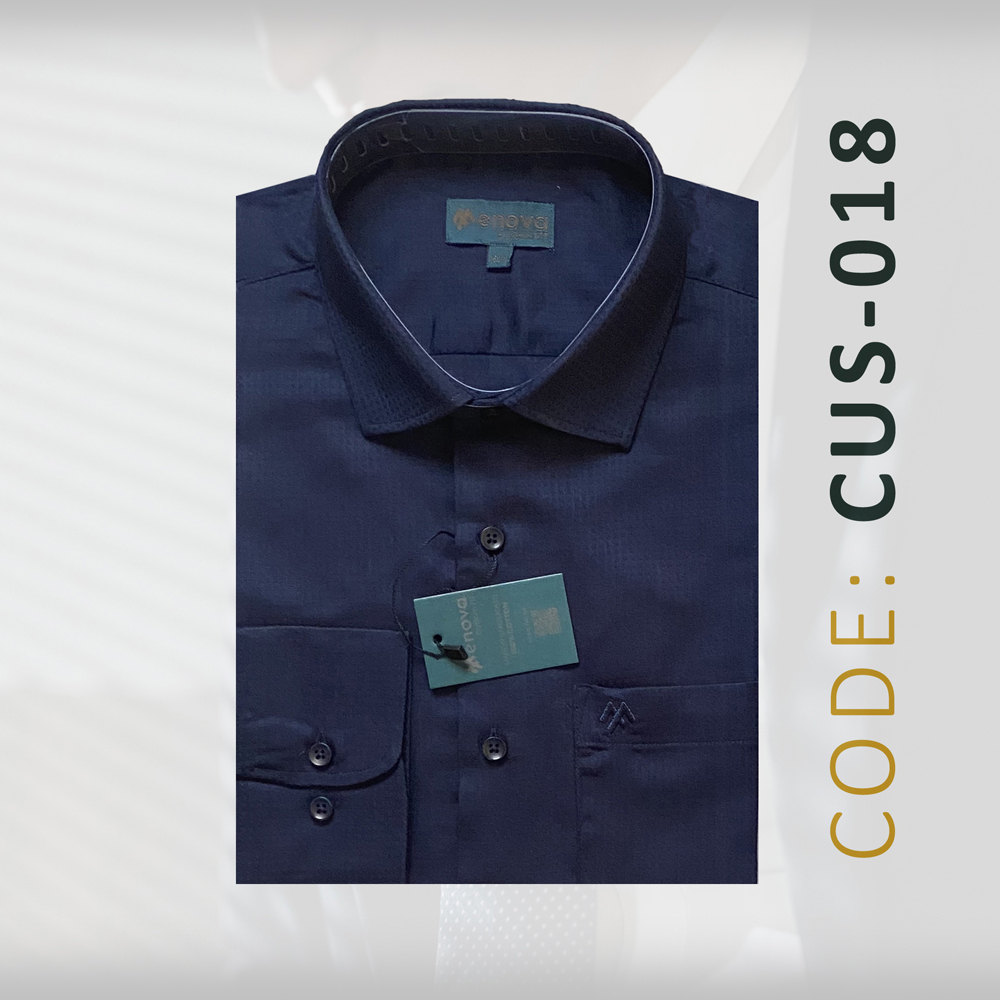 Menova 100% cotton Modern Fit Jacquard Formal shirt code 018