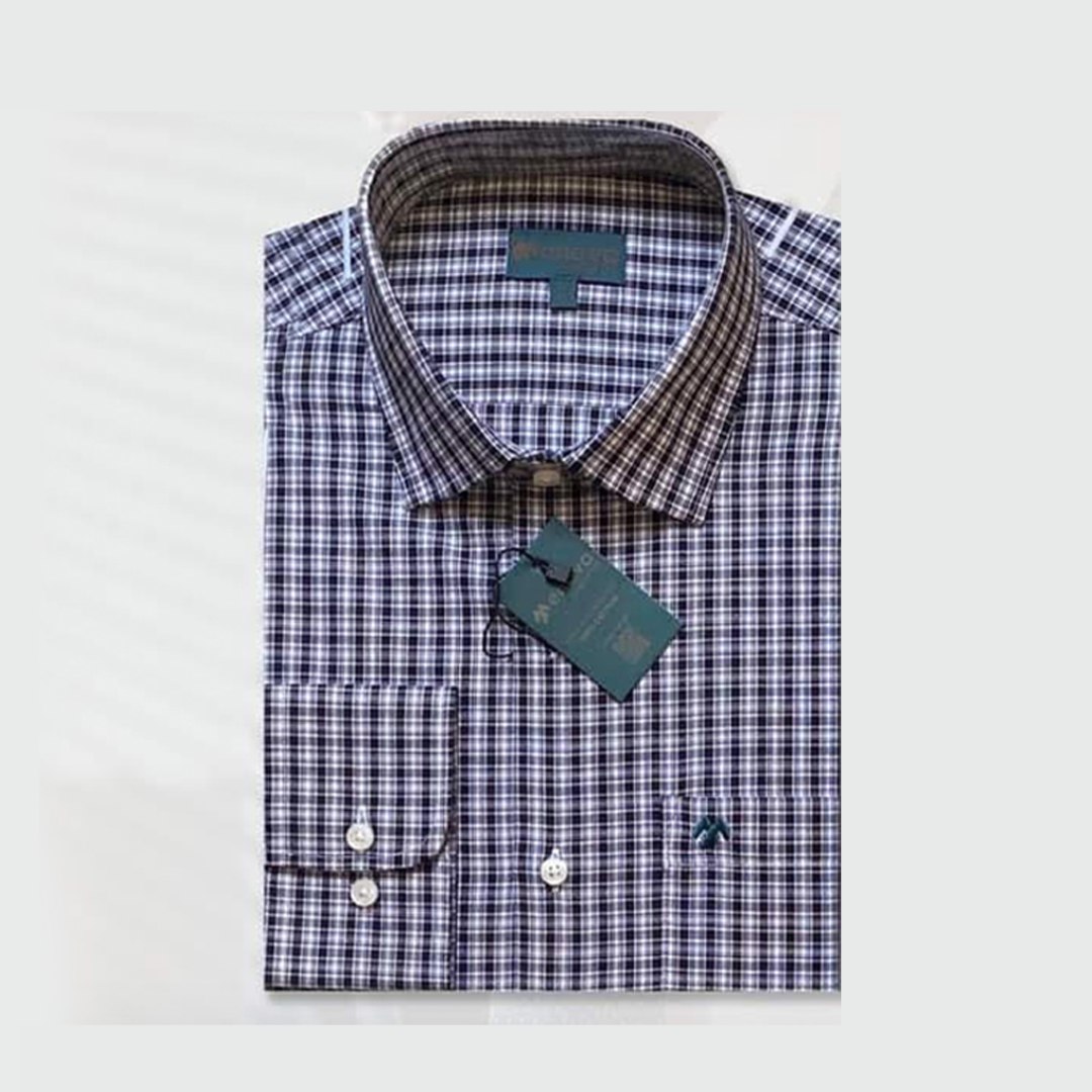 Black Check Modern Fit Formal Shirt