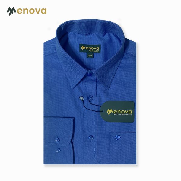 Royal Blue Modern Fit Formal Shirt