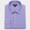Light Navy Herringbone Formal Shirt