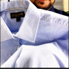 Sky White Jacquard Formal Shirt