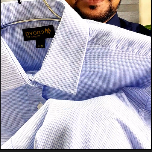 Sky White Jacquard Formal Shirt